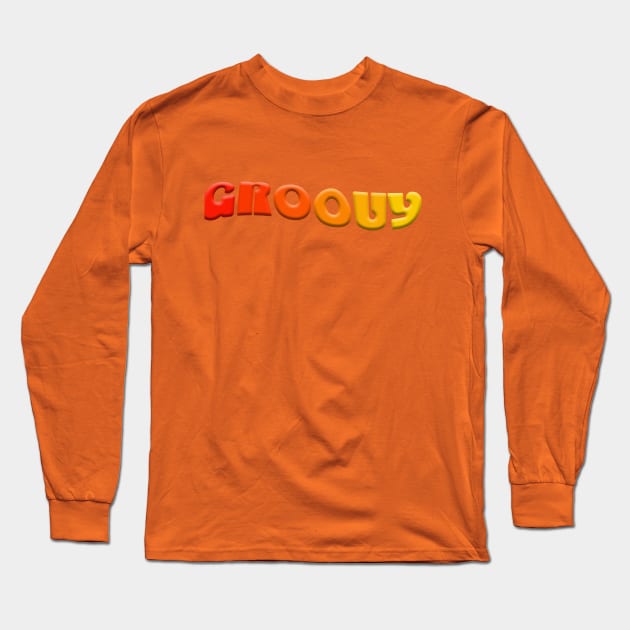 groovy Long Sleeve T-Shirt by rclsivcreative